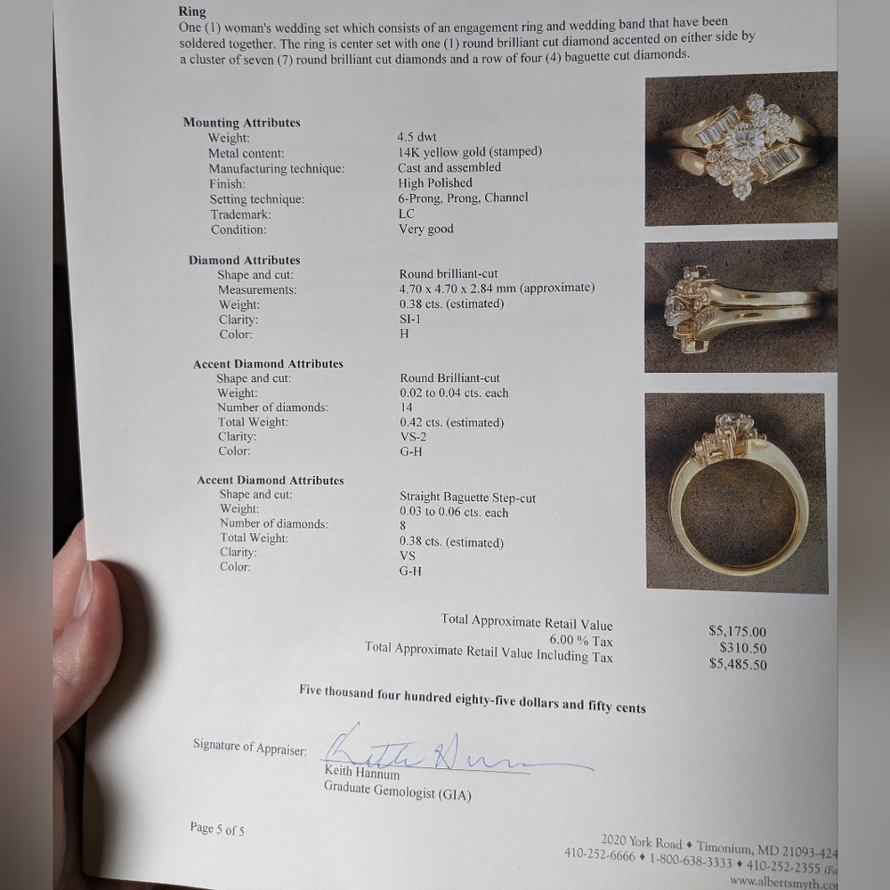 Wedding ring set - Picture 3 of 3